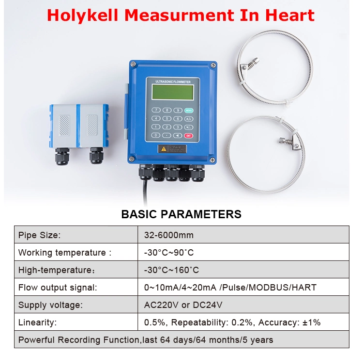 UF2000b Dn32-Dn1000mm 4-20mA Ultrasonic Flow Meter for Water