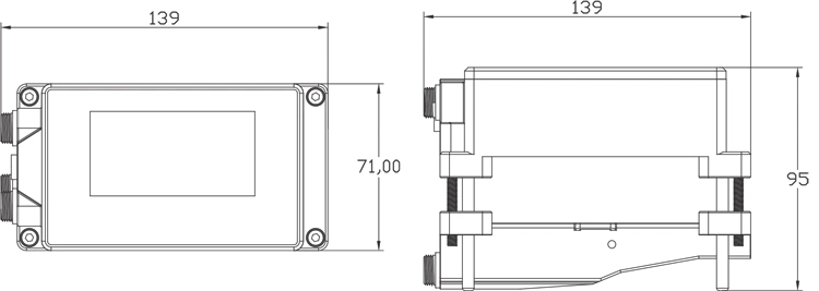 Ultrasonic Gas Flow Meter Clamp on Dynasonics Ultrasonic Flow Meter